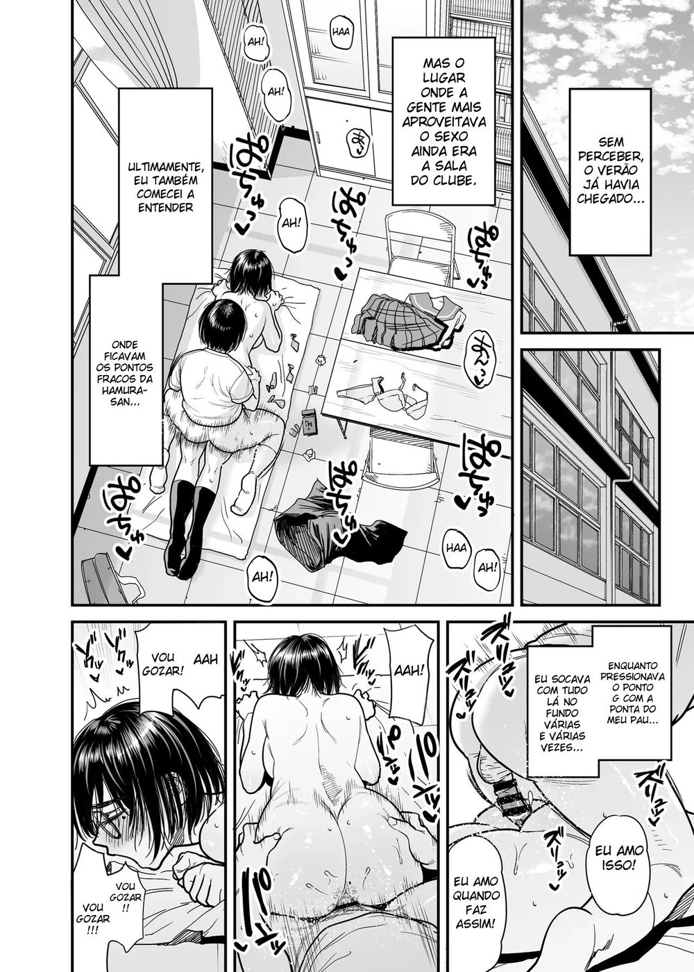 Transformando a Sala do Clube de Literatura Em Um Quarto de Sexo Com a Hamura-san, Que é Suada e Tarada Em Segredo — Capítulo 1 Transformando a Sala do Clube de Literatura Em Um Quarto de Sexo Com a Hamura-san, Que é Suada e Tarada Em Segredo — Capítulo 1, página 27 | Quadrinhos Eróticos em Português