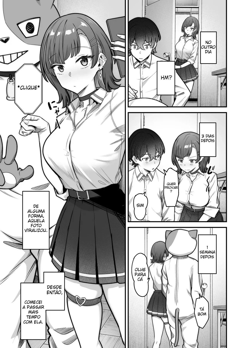 Um Romance Super Doce Com Uma Gyaru Inexpressiva — Capítulo 1, página 10 | Quadrinhos Eróticos em Português
