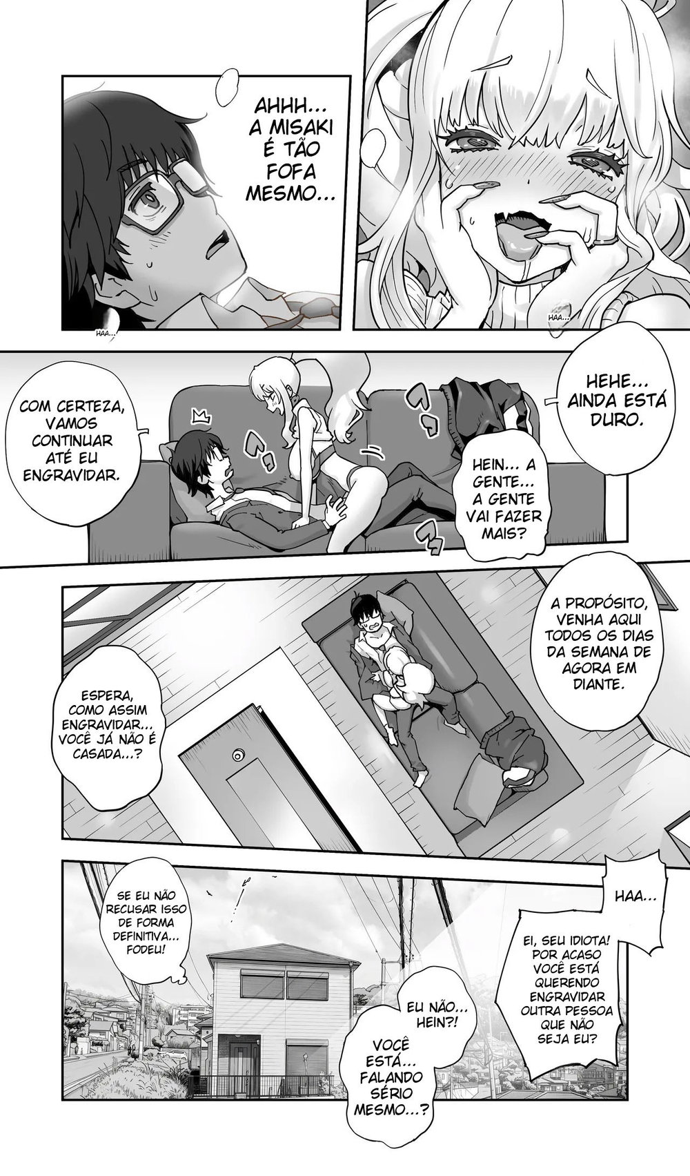 Uma Gyaru da Minha Terra Natal Que Estudou Comigo Agora Está Casada e Sendo Engravidada Sem Camisinha — Capítulo 1 Uma Gyaru da Minha Terra Natal Que Estudou Comigo Agora Está Casada e Sendo Engravidada Sem Camisinha — Capítulo 1, página 27 | Quadrinhos Eróticos em Português