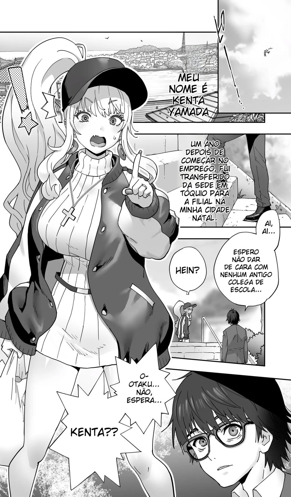 Uma Gyaru da Minha Terra Natal Que Estudou Comigo Agora Está Casada e Sendo Engravidada Sem Camisinha — Capítulo 1 Uma Gyaru da Minha Terra Natal Que Estudou Comigo Agora Está Casada e Sendo Engravidada Sem Camisinha — Capítulo 1, página 3 | Quadrinhos Eróticos em Português