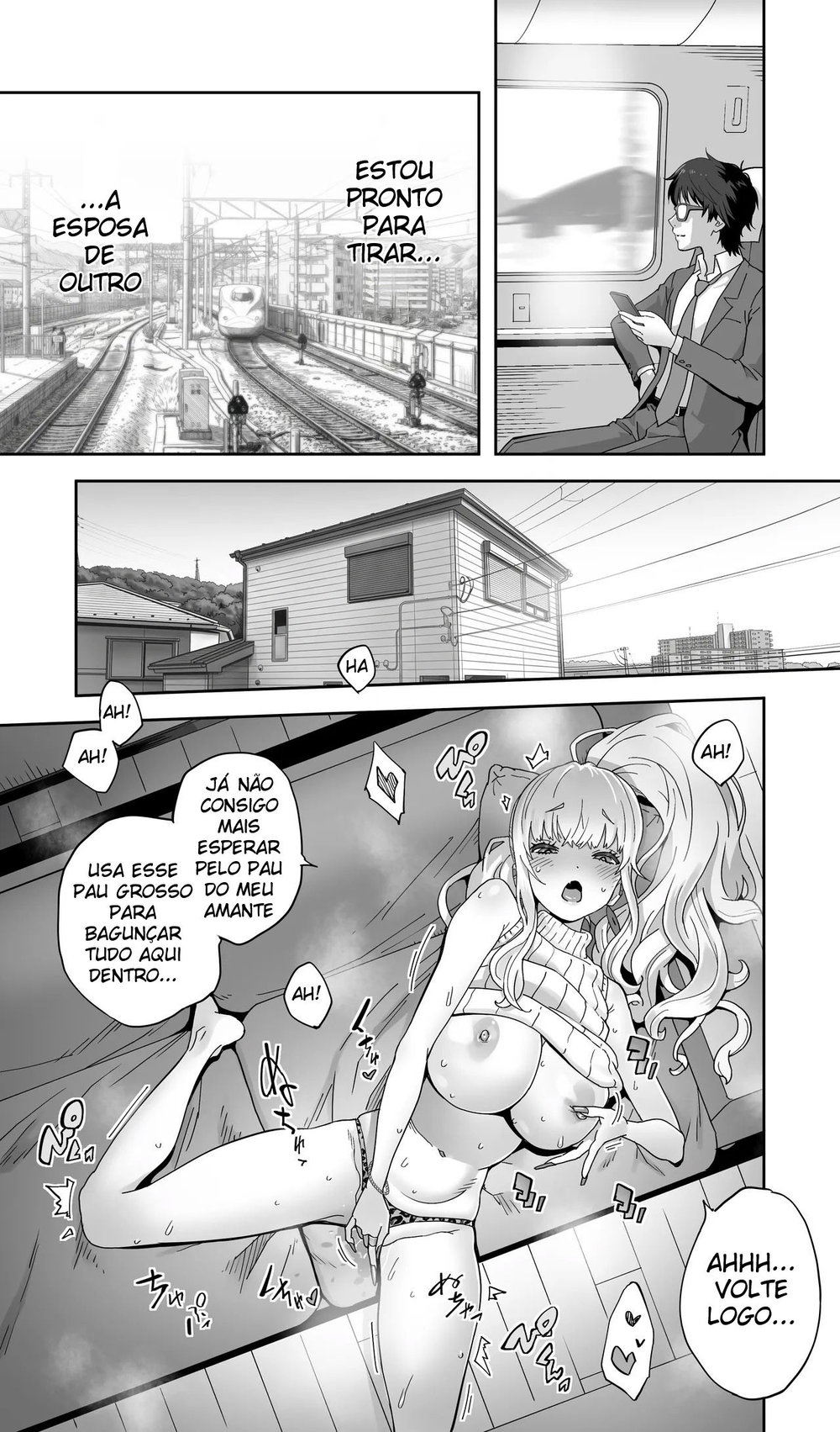 Uma Gyaru da Minha Terra Natal Que Estudou Comigo Agora Está Casada e Sendo Engravidada Sem Camisinha — Capítulo 1 Uma Gyaru da Minha Terra Natal Que Estudou Comigo Agora Está Casada e Sendo Engravidada Sem Camisinha — Capítulo 1, página 69 | Quadrinhos Eróticos em Português
