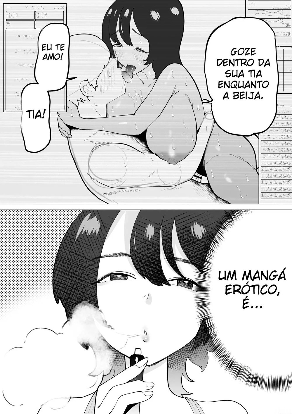 Uma História Sobre Um Sobrinho Virgem e Recluso, Que Desenha Mangá Erótico, e Sua Tia Fazendo Sexo Afetuoso — Capítulo 1, página 13 | Quadrinhos Eróticos em Português